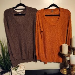 Set of 2 Charlotte Russe size Large women's sweaters